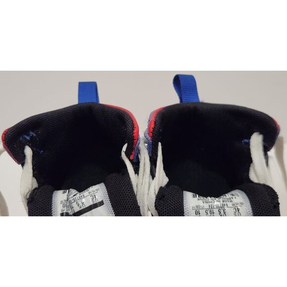 Nike Air Jordan 1 Mid Red/White/Blue 640735-124 Childs Sneakers Sz 4C - Picture 10 of 11